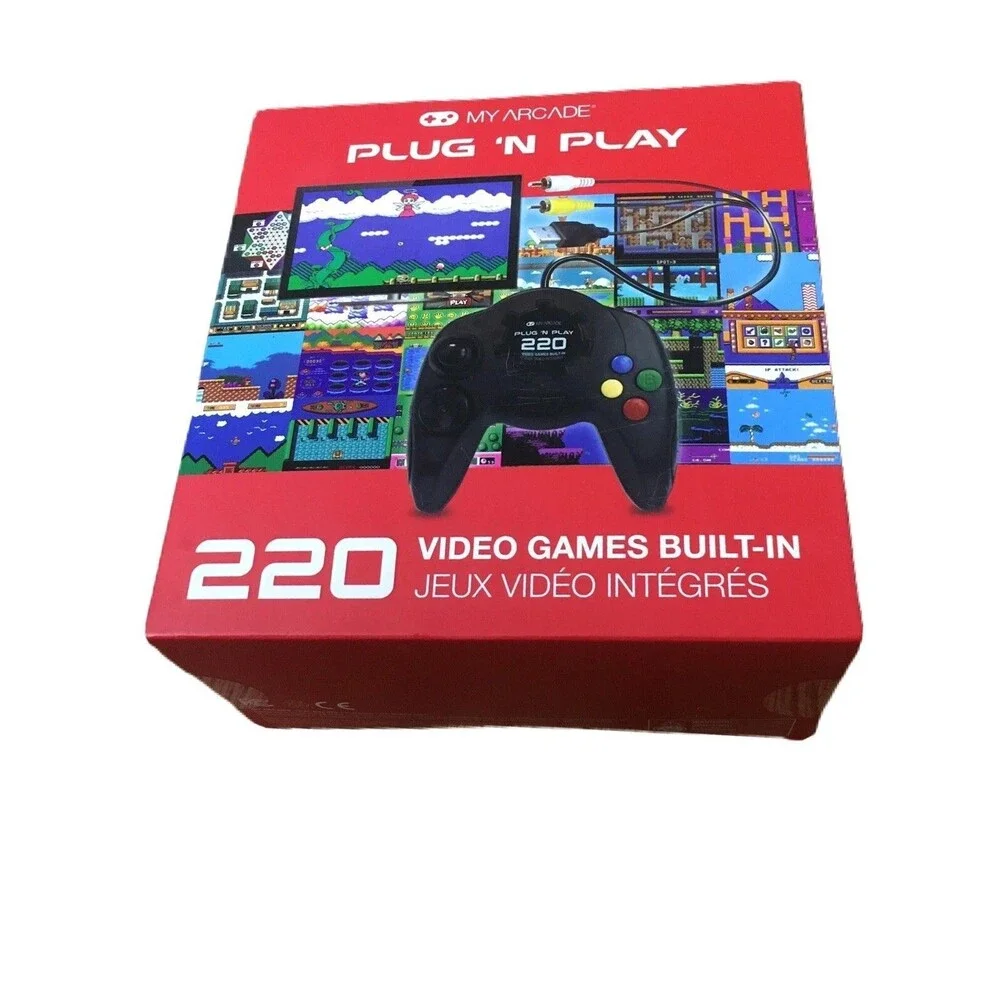 My Arcade Plug N Play TV Game Console: 220 Retro Style Games -